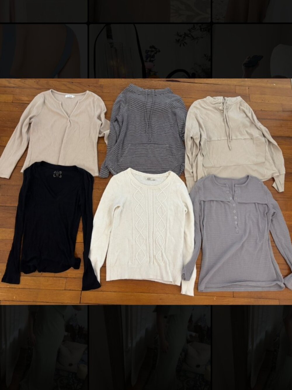 Bundle of 6 Women's Sweaters / Long Sleeve Shirts